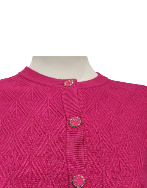 Castle Knitwear Cherry Cardigan with Button Closure - SV361