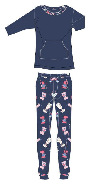 Indigo Sky Ladies' 2-Piece Pyjama Set - Cute Dog Range IN458181