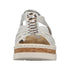 Rieker Womens Silver/Platinum V4918-90 Antistress Embellished Wedge Sandal