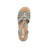 Rieker Womens Green V4949-52 Antistress Embellished Wedge Sandal