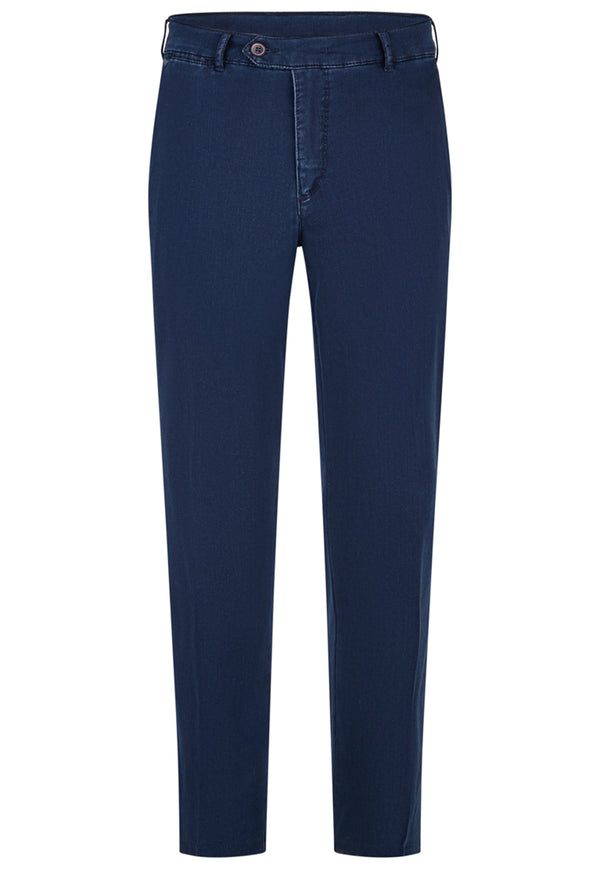 Bruhl 186610 Parma B Cotton Trousers in 690 Marine