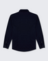 Walker & Hunt Mason Overshirt Navy Structured Mid-Weight Cotton Blend