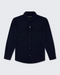 Walker & Hunt Mason Overshirt Navy Structured Mid-Weight Cotton Blend