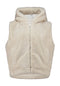 Hailys Bi44ne Hooded Faux Fur Gilet WI-2601019 - Cream