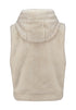 Hailys Bi44ne Hooded Faux Fur Gilet WI-2601019 - Cream