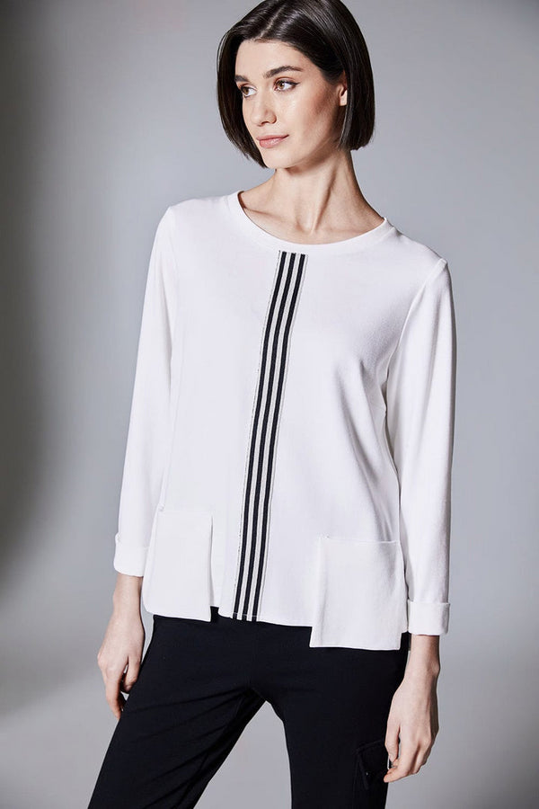 Peruzzi Centre Stripe Top W25115