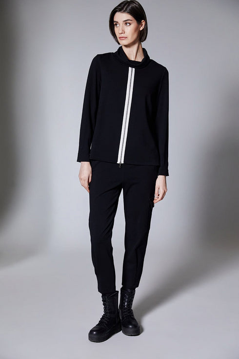 Peruzzi Zip Front Cowl Top W25119