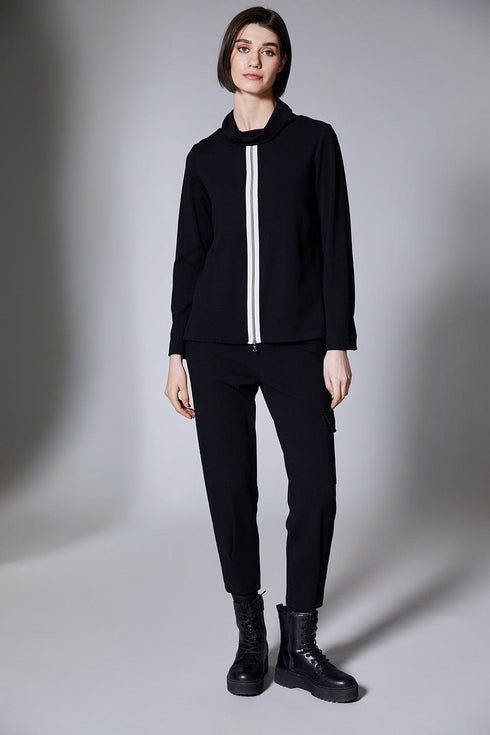 Peruzzi Zip Front Cowl Top W25119