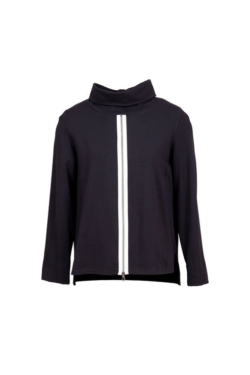 Peruzzi Zip Front Cowl Top W25119