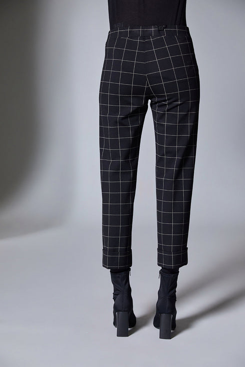 Peruzzi Window Pane Check Trousers W25126
