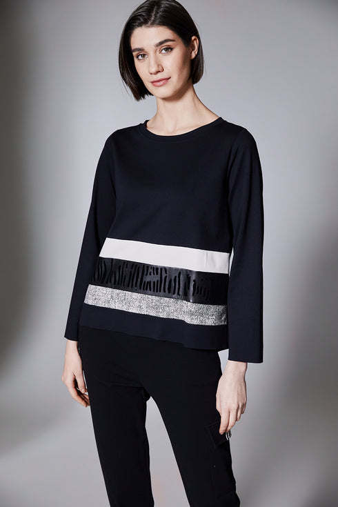 Peruzzi Multi Stripe Top W25171 – Ladies Fashion Striped Top