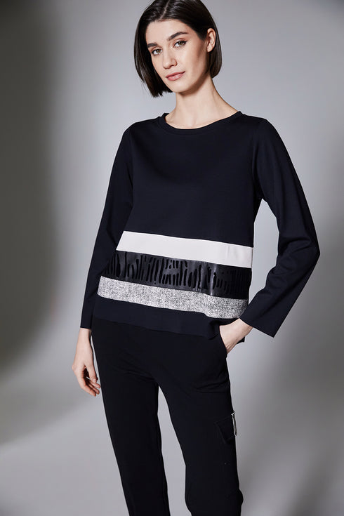 Peruzzi Multi Stripe Top W25171 – Ladies Fashion Striped Top