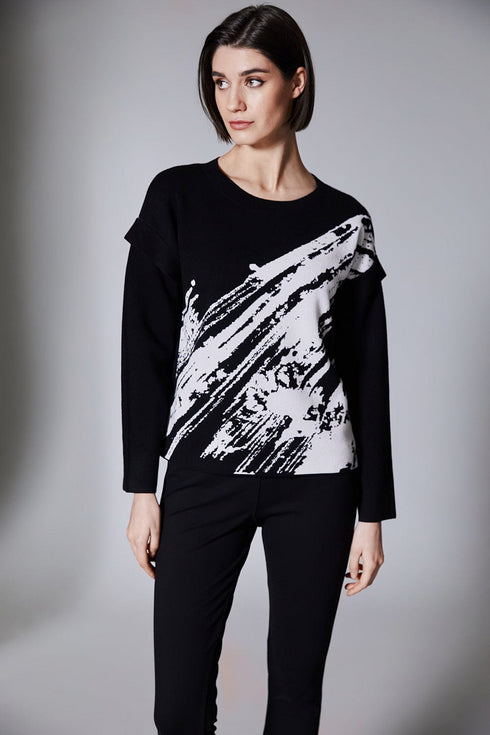 Peruzzi Jacquard Knit Top W25601