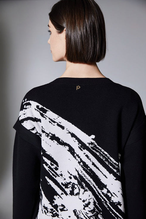 Peruzzi Jacquard Knit Top W25601