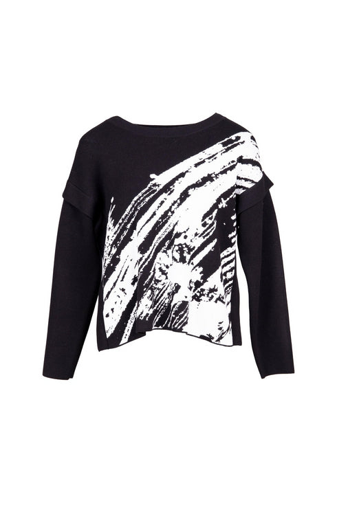 Peruzzi Jacquard Knit Top W25601