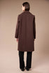 Peruzzi Womens Colour Block Knee Length Coat W26116 - Black/Brown