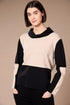 Peruzzi Womens Two Tone Knit W26133 - Sand/Black