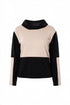Peruzzi Womens Two Tone Knit W26133 - Sand/Black