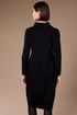 Peruzzi Printed Panel Cowl Neck Dress Black Sand W26138