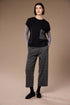 Peruzzi Women's Grid Print Tabard Top 08 Grey/Black W26139