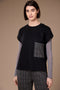 Peruzzi Women's Grid Print Tabard Top 08 Grey/Black W26139