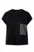 Peruzzi Women's Grid Print Tabard Top 08 Grey/Black W26139
