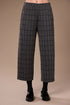 Peruzzi Women's Grid Print Trousers 08 Grey/Black W26140