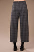 Peruzzi Women's Grid Print Trousers 08 Grey/Black W26140