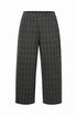 Peruzzi Women's Grid Print Trousers 08 Grey/Black W26140