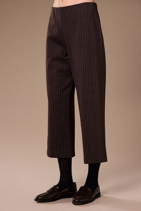Peruzzi Womens Jacquard Trousers W26153 - Brown