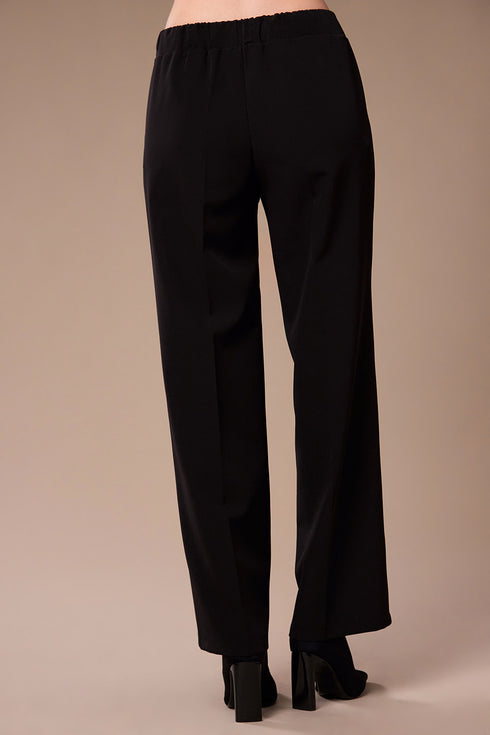 Peruzzi High-Waist Fluid Wide Leg Trousers in 09 Black W26173