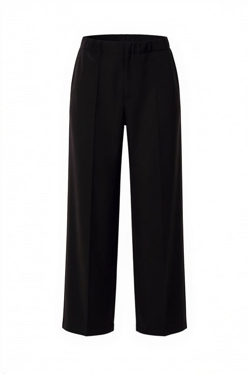 Peruzzi High-Waist Fluid Wide Leg Trousers in 09 Black W26173