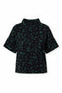 Peruzzi Womens Animal Jacquard Knit Top W26192 - Black/Green