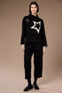 Peruzzi Womens Star Jumper W26199 - Black