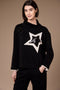 Peruzzi Womens Star Jumper W26199 - Black