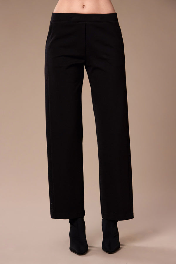 Peruzzi Womens Side Stripe Cocktail Trousers W26210 - 9 Black