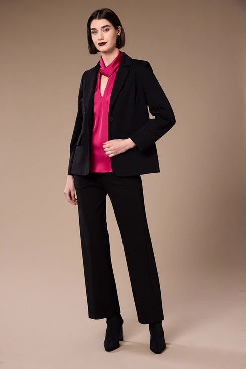 Peruzzi Womens Diamante Cocktail Blazer W26216 - 9 Black