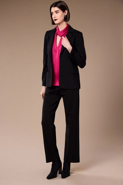 Peruzzi Womens Diamante Cocktail Blazer W26216 - 9 Black