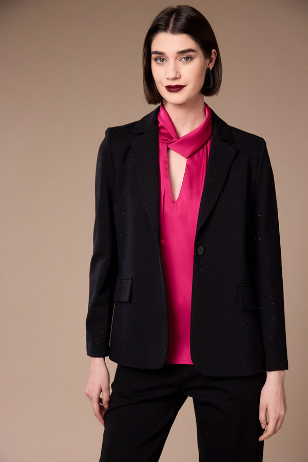 Peruzzi Womens Diamante Cocktail Blazer W26216 - 9 Black