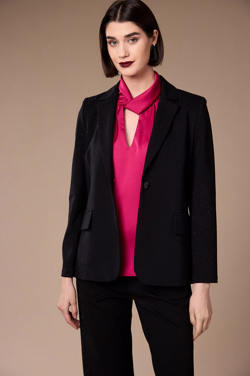 Peruzzi Womens Diamante Cocktail Blazer W26216 - 9 Black