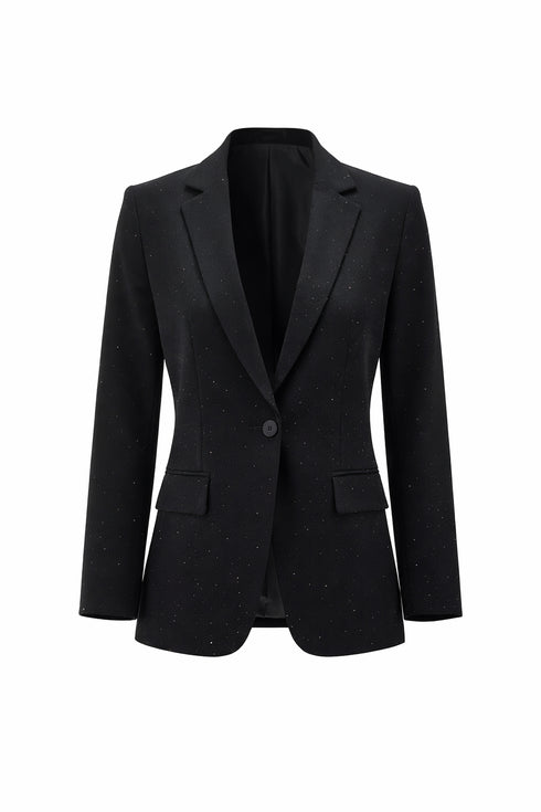 Peruzzi Womens Diamante Cocktail Blazer W26216 - 9 Black