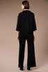 Peruzzi Women's Funnel Neck Seam Detail Top 09 Black W26402