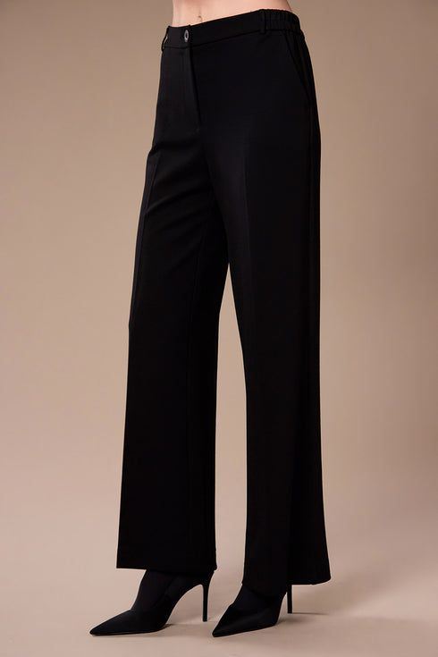 Peruzzi Women's Flared Trousers 09 Black W26403