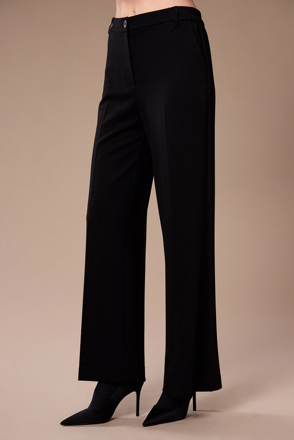 Peruzzi Women's Flared Trousers 09 Black W26403
