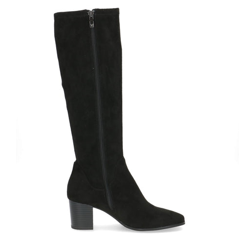 Caprice Stretch Long Black Vegan Boot 9-25503-45
