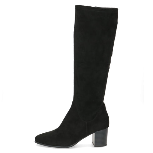 Caprice Stretch Long Black Vegan Boot 9-25503-45