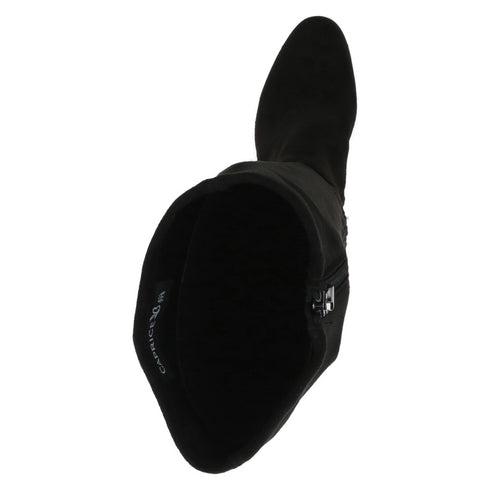 Caprice Stretch Long Black Vegan Boot 9-25503-45