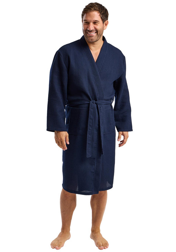 West Ridge Sky Waffle Robe WR46264 – Navy, Long Sleeves, Cozy Loungewear