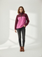 USCO 1/4 Zip Wander Fleece in Contrast Burgundy – USCO45515