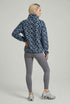 USCO Leopard Trek Fleece in Navy/Blue - Women’s Cosy 1/4 Zip US45508 T372
